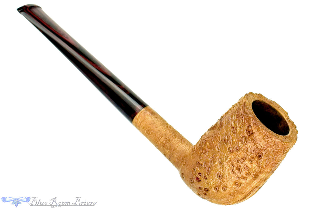 Blue Room Briars is proud to present this Yorgos Mitakidis Pipe 622 Strawberry Wood Tall Sandblast Billiard with Brindle