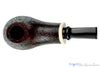 Blue Room Briars is proud to present this C. Martin Pipe by Chris Mattioda Bent Sandblast Volcano Sitter with Ivorite