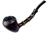 Blue Room Briars is proud to present this C. Martin Pipe by Chris Mattioda Bent Sandblast Acorn with Dark Bamboo and Plateau