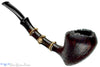 Blue Room Briars is proud to present this C. Martin Pipe by Chris Mattioda Bent Sandblast Acorn with Dark Bamboo and Plateau