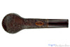 Blue Room Briars is proud to present this Jerry Crawford Pipe Sandblast Hawkbill 55 with Brindle