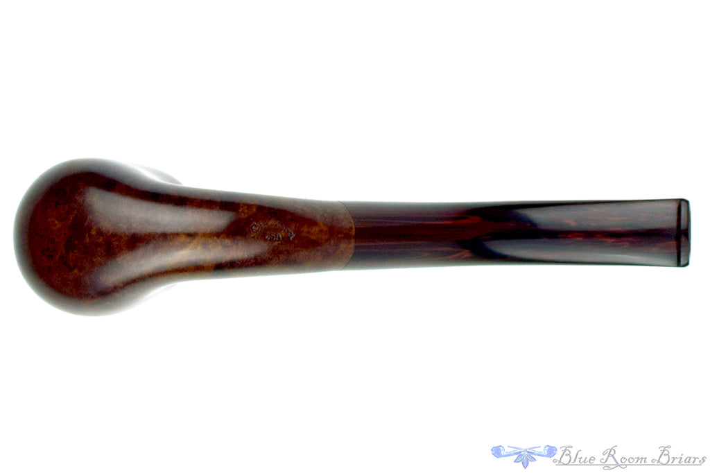 Blue Room Briars is proud to present this Jerry Crawford Pipe Bent Billiard with Brindle