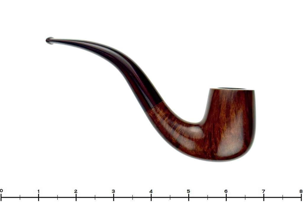 Blue Room Briars is proud to present this Jerry Crawford Pipe Bent Billiard with Brindle