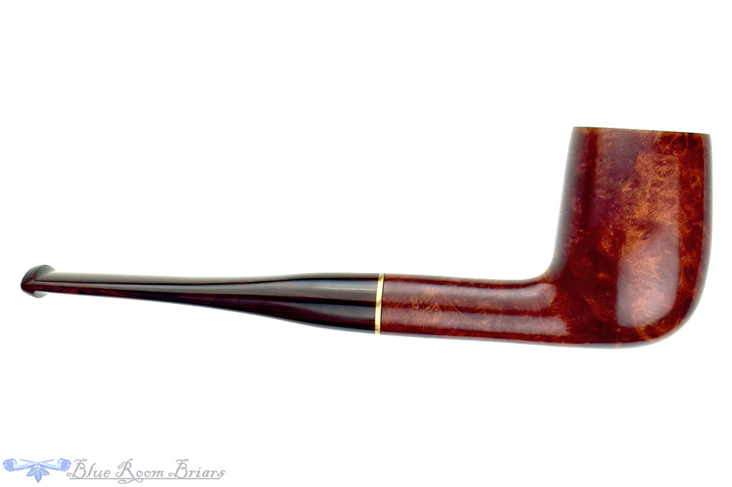 Blue Room Briars is proud to present this Georg Jensen 1993 Billiard with Brass and Brindle Estate Pipe