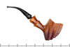 Blue Room Briars is proud to present this Søren Hand-Carved Bent Partial Blast Freehand Sitter with Plateau Estate Pipe