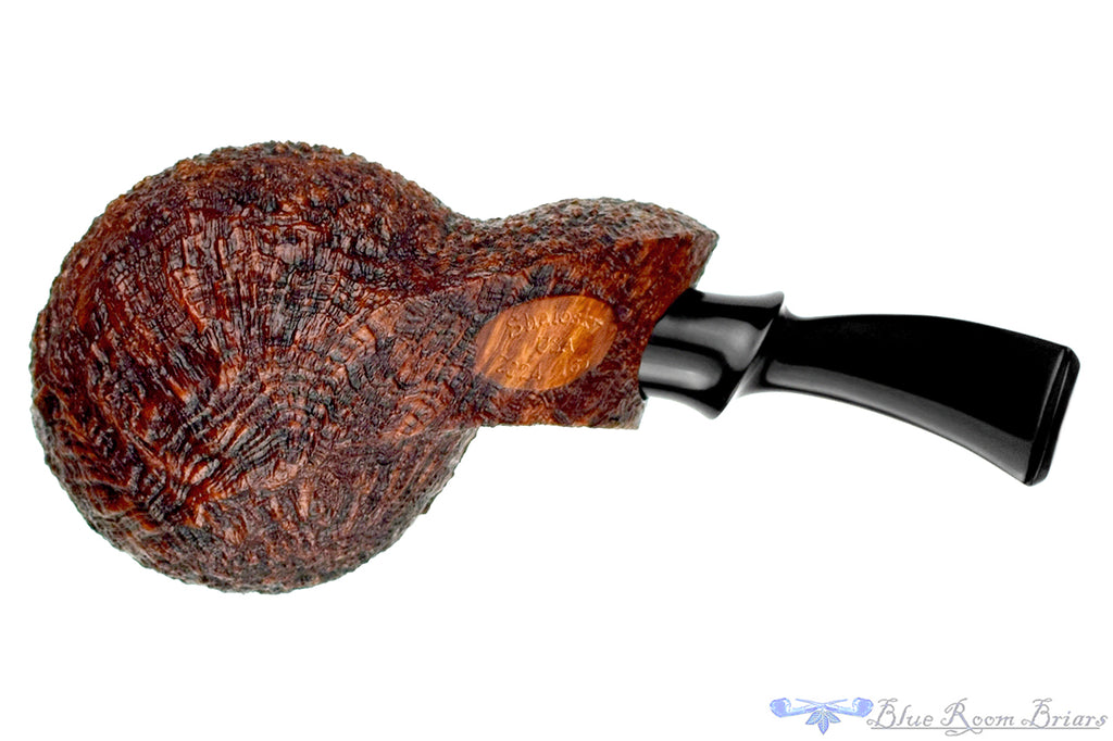 Blue Room Briars is proud to present this Bill Shalosky Pipe 765 Sandblast Curved Blowfish