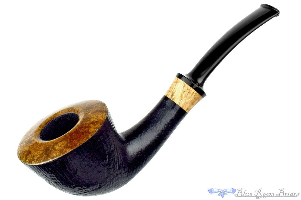 Blue Room Briars is proud to present this Brian Madsen Pipe 10 Year Anniversary 9 of 10 Bent Sandblast Dublin with Masur Birch