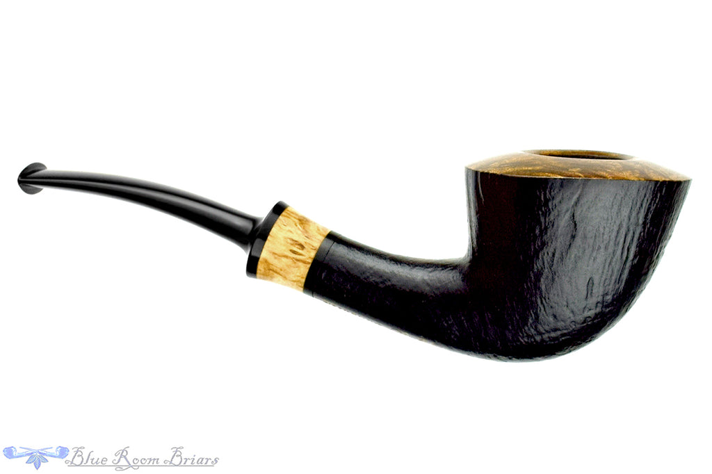 Blue Room Briars is proud to present this Brian Madsen Pipe 10 Year Anniversary 9 of 10 Bent Sandblast Dublin with Masur Birch