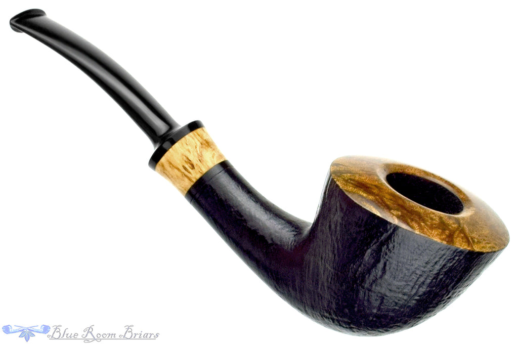 Blue Room Briars is proud to present this Brian Madsen Pipe 10 Year Anniversary 9 of 10 Bent Sandblast Dublin with Masur Birch