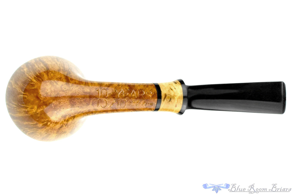 Blue Room Briars is proud to present this Brian Madsen Pipe 10 Year Anniversary 10 of 10 Bent Contrast Smooth Dublin with Masur Birch