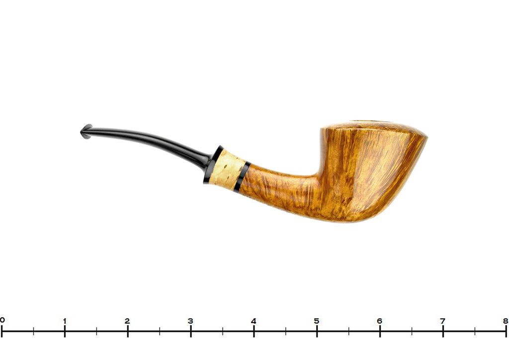 Blue Room Briars is proud to present this Brian Madsen Pipe 10 Year Anniversary 10 of 10 Bent Contrast Smooth Dublin with Masur Birch