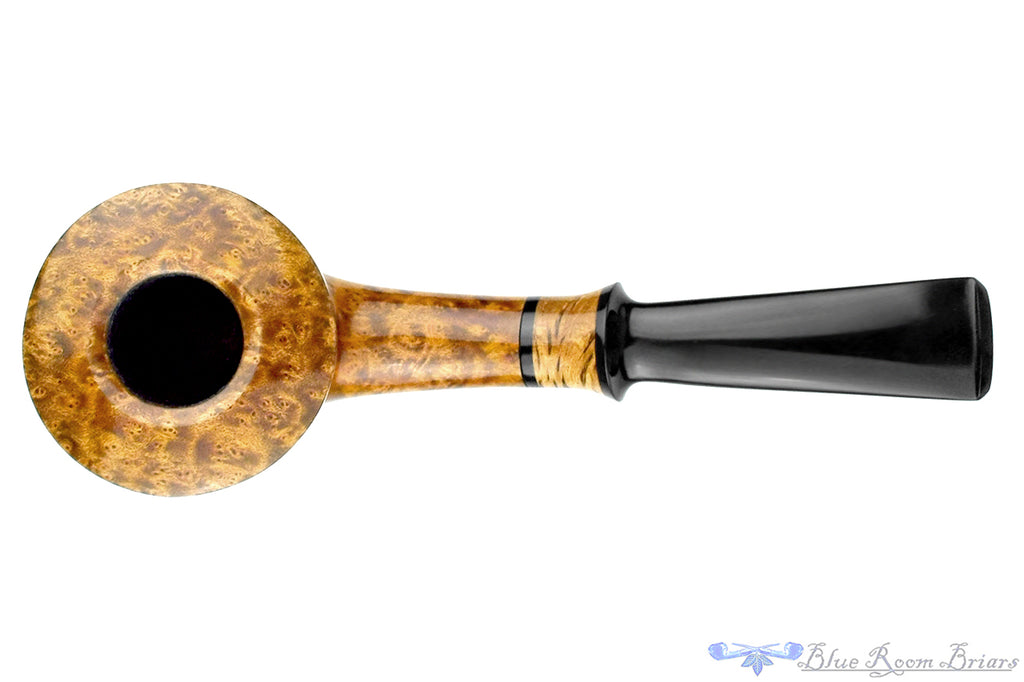 Blue Room Briars is proud to present this Brian Madsen Pipe 10 Year Anniversary 6 of 10 Bent Contrast Smooth Dublin with Masur Birch