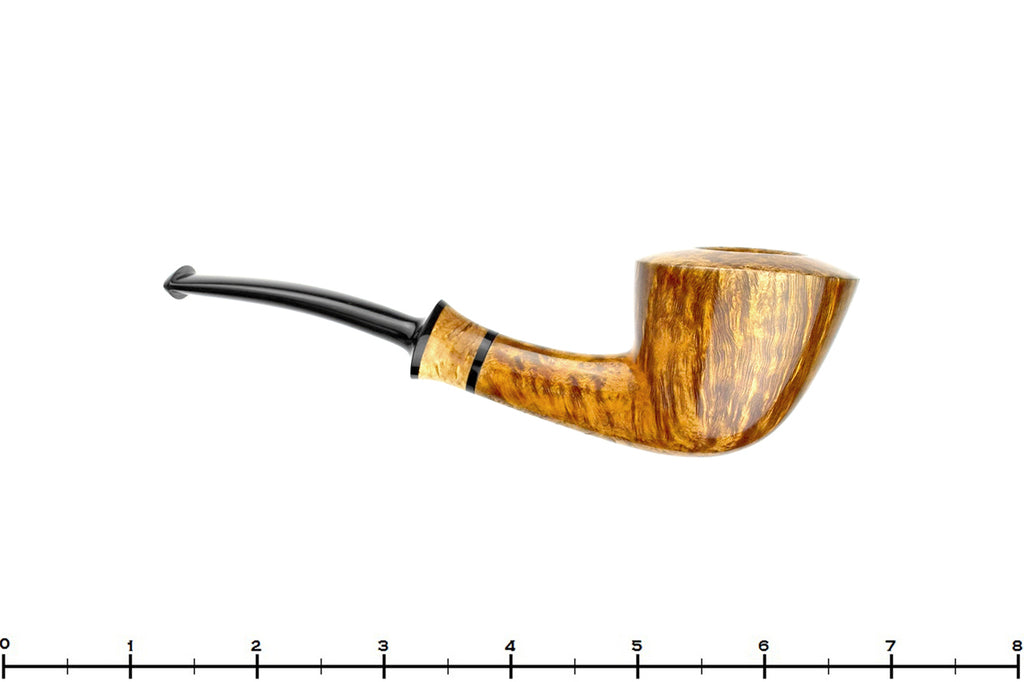 Blue Room Briars is proud to present this Brian Madsen Pipe 10 Year Anniversary 6 of 10 Bent Contrast Smooth Dublin with Masur Birch