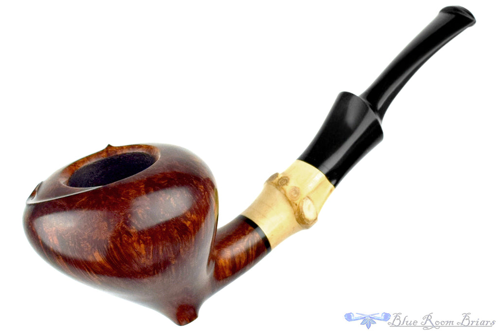 Jesek Pipe By Martin Paljesek Bent Strawberry with Bamboo