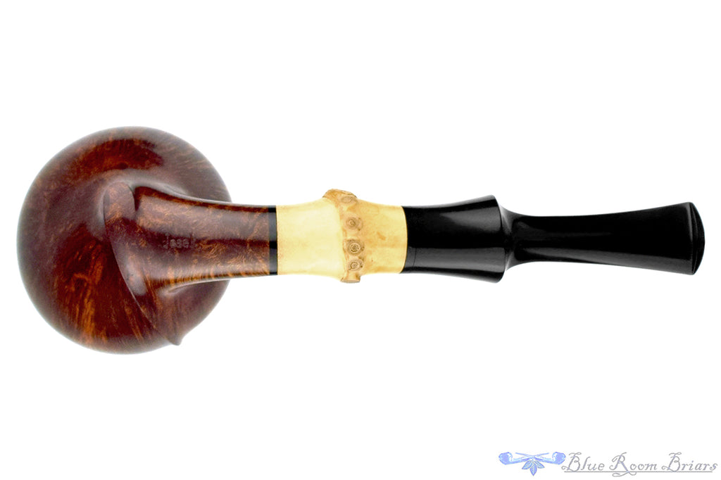 Jesek Pipe By Martin Paljesek Bent Strawberry with Bamboo