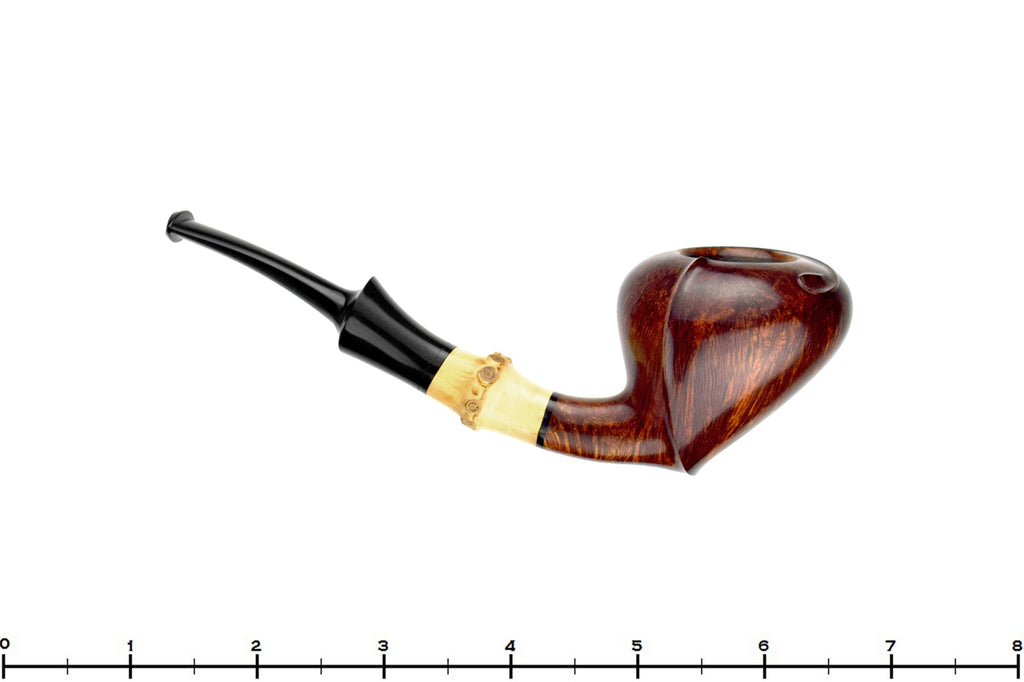 Jesek Pipe By Martin Paljesek Bent Strawberry with Bamboo