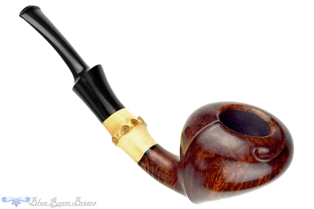 Jesek Pipe By Martin Paljesek Bent Strawberry with Bamboo