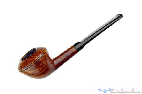 Celina & Tadeusz Polińscy Handmade Billiard (9mm Filter) with Silver and Acrylic UNSMOKED Estate Pipe