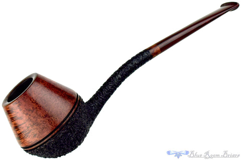 Jørn Larsen Bent Sandblast Cobra with Brindle Estate Pipe