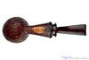 Blue Room Briars is proud to present this Bill Shalosky Pipe 781 Bent Sandblast Acorn with Gaboon Ebony and Brindle