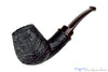 Blue Room Briars is proud to present this Bill Shalosky Pipe 782 Bent Black Blast Billiard with Guinea Ebony and Brindle