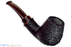 Blue Room Briars is proud to present this Bill Shalosky Pipe 782 Bent Black Blast Billiard with Guinea Ebony and Brindle