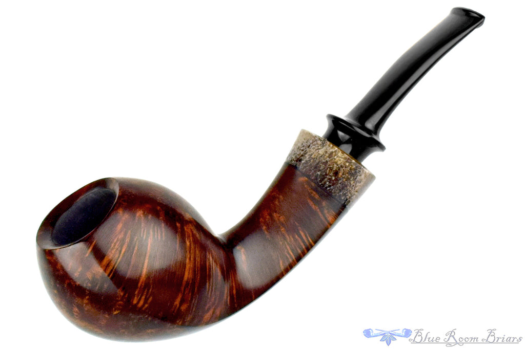 Blue Room Briars is proud to present this Dirk Heinemann Pipe Bent Cobra with Horn