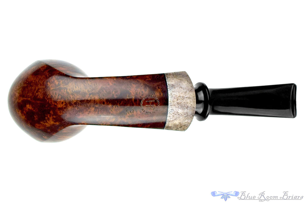 Blue Room Briars is proud to present this Dirk Heinemann Pipe Bent Cobra with Horn