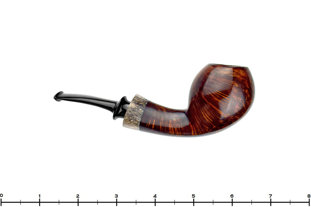 Blue Room Briars is proud to present this Dirk Heinemann Pipe Bent Cobra with Horn