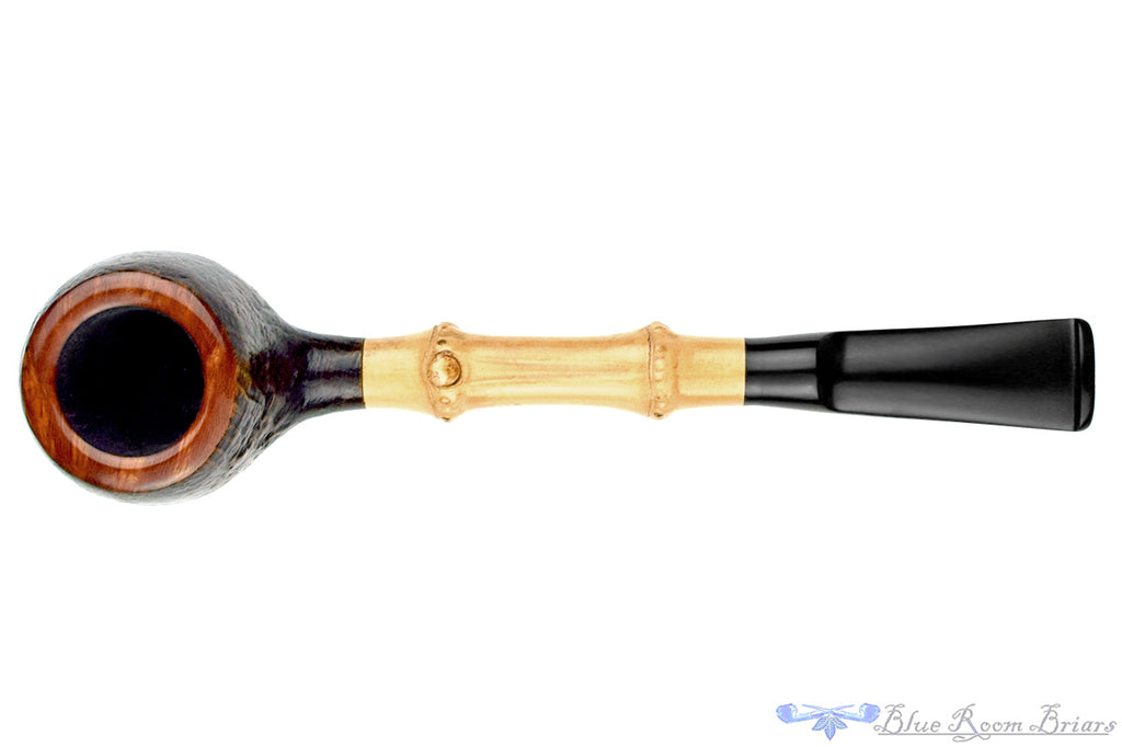 Blue Room Briars is proud to present this Charl Goussard Pipe Contrast Blast Apple with Bamboo