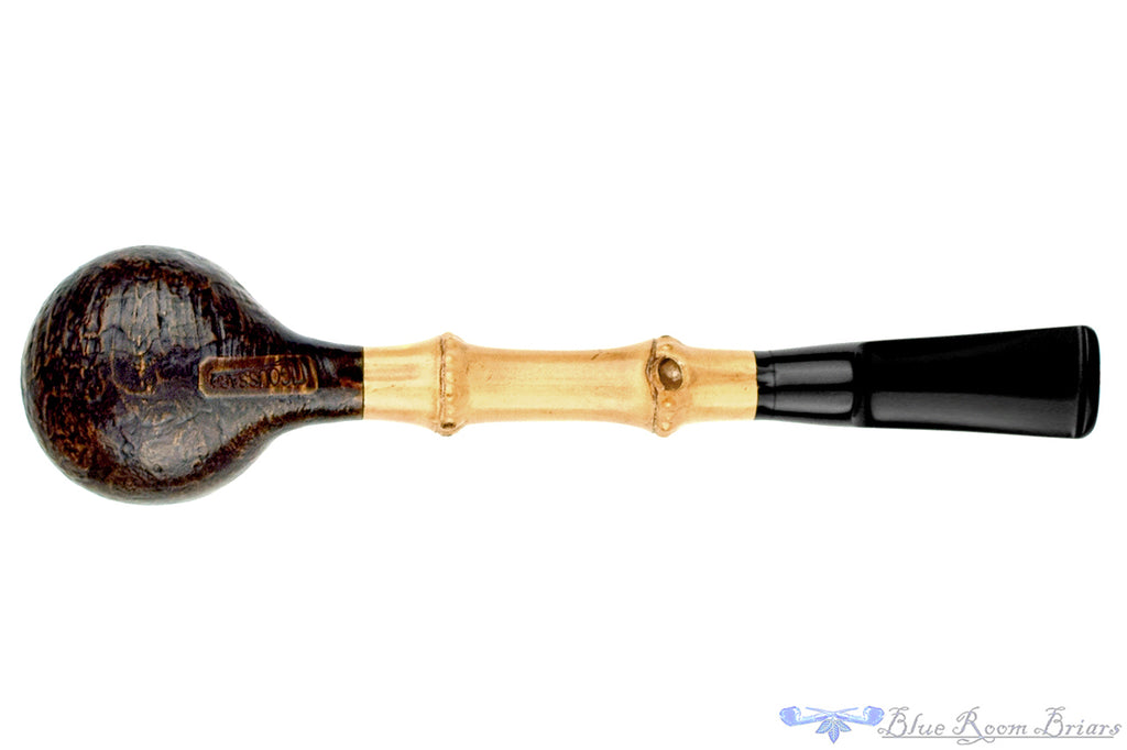 Blue Room Briars is proud to present this Charl Goussard Pipe Contrast Blast Apple with Bamboo