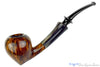 Blue Room Briars is proud to present this George Boyadjiev Pipe 824 Grade A Bent Acorn with Buffalo Horn Shank