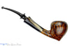 Blue Room Briars is proud to present this George Boyadjiev Pipe 824 Grade A Bent Acorn with Buffalo Horn Shank