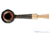 Blue Room Briars is proud to present this Nate King Pipe 771 Sandblast Panel Shank Dublin with Brindle