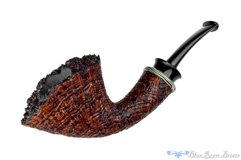 Bill Shalosky Pipe 668 Bent Contrast Ring Blast Fan Dublin with Cocobolo