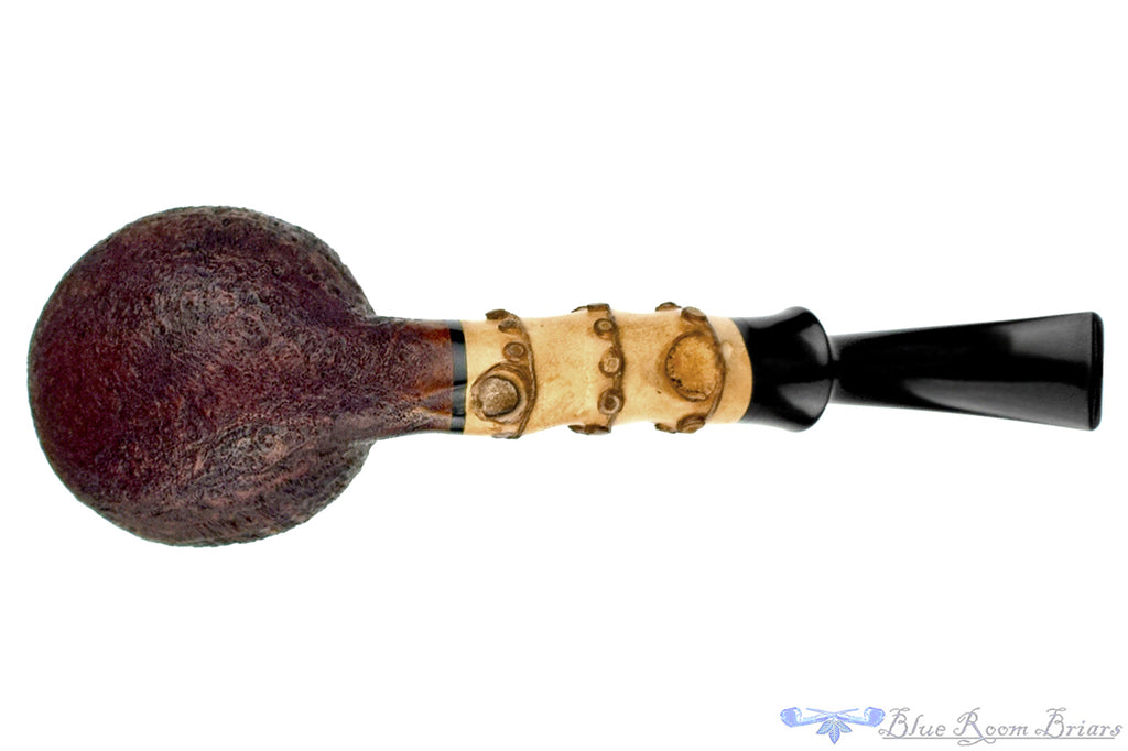 Blue Room Briars is proud to present this Nathan Armentrout Bent Sandblast Tomato with Bamboo Estate Pipe