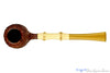 Blue Room Briars is proud to present this Nate King Pipe 388 Brown Blast Apple with Bamboo and Bakelite