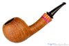 Blue Room Briars is proud to present this Tom Richard Pipe Tan Blast Apple with Rosewood and Purple Brindle