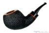 Blue Room Briars is proud to present this Alexander Sokolik Pipe 1/4 Bent Ring Blast Danish Apple