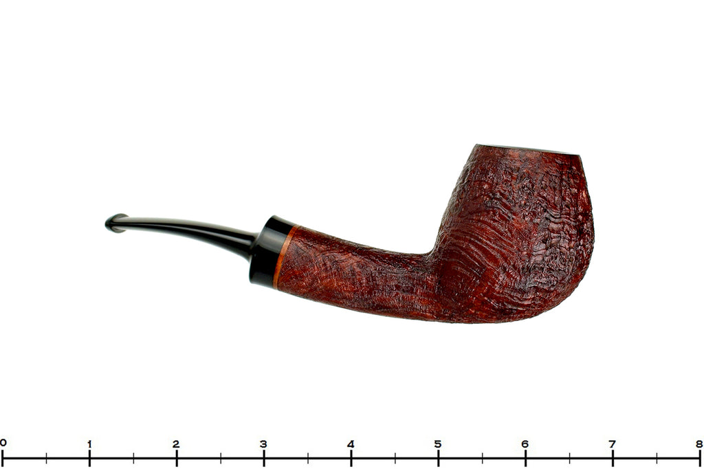 Blue Room Briars is proud to present this Jerry Crawford Pipe Sandblast Bent Danish Brandy