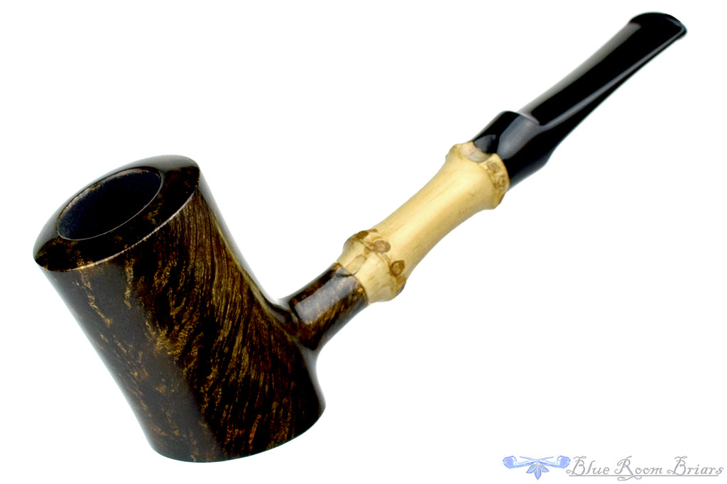 Blue Room Briars is proud to present this George Boyadjiev Pipe 119 B Grade Poker Sitter with Bamboo