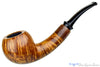 Blue Room Briars is proud to present this Jerry Crawford Pipe Tiger Striped Danish Apple with Asian Ox Horn