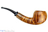 Blue Room Briars is proud to present this Jerry Crawford Pipe Tiger Striped Danish Apple with Asian Ox Horn