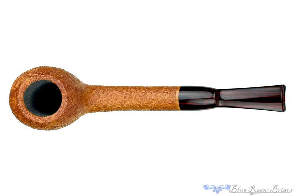 Blue Room Briars is proud to present this Bill Shalosky Pipe 412 Tan Blast Teapot with Brindle