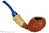 Blue Room Briars is Proud to Present this Nate King Pipe Mid-Contrast Ring Blast Racing Apple with Bamboo