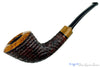 Blue Room Briars is proud to present this Brian Madsen Pipe 1/8 Bent Rusticated Dublin with Bocote