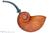 Blue Room Briars is proud to present this Bill Walther Pipe Tan Blast Snail with Jade Brindle