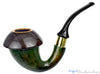 Blue Room Briars is proud to present this Johny Pipes Calabah 2021 Sandblast Calabash with Brass and Morta