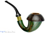 Blue Room Briars is proud to present this Johny Pipes Calabah 2021 Sandblast Calabash with Brass and Morta