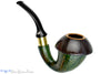 Blue Room Briars is proud to present this Johny Pipes Calabah 2021 Sandblast Calabash with Brass and Morta